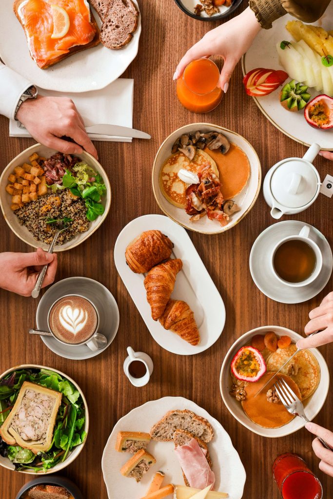 Top view du brunch d'epona