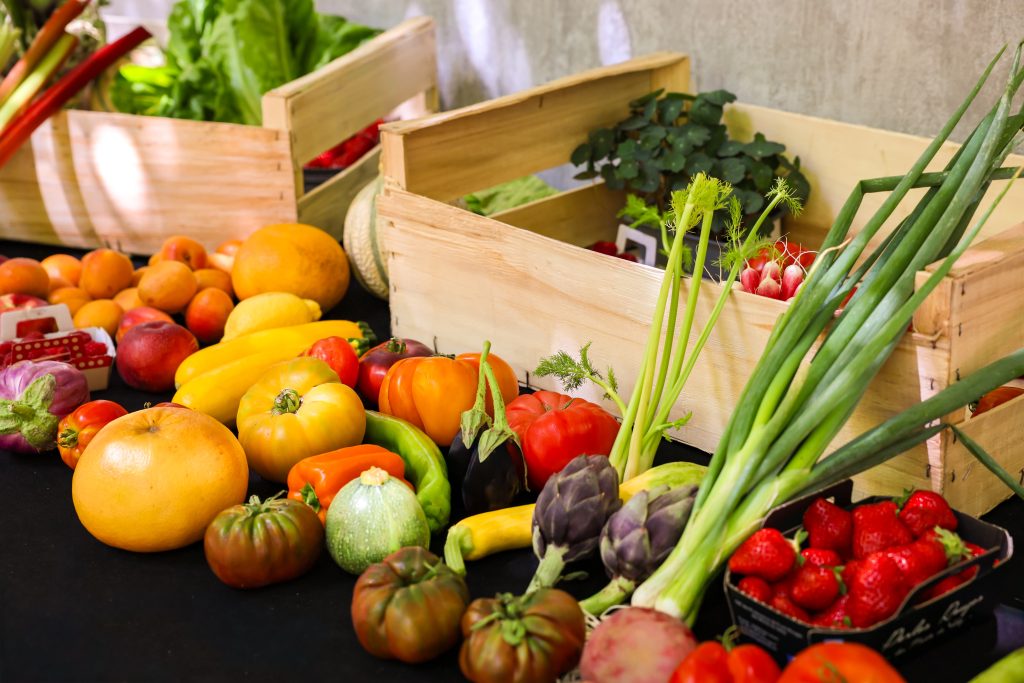 Fruits et légumes de saison sélectionnés par Agriz pour le restaurant Epona